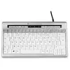 Image de Bakkerelkhuizen S-board 840 Clavier Bureau Usb Azerty Français Gris Clair, Blanc