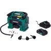 Image de Compresseur sans fil 20V et prise allume-cigare 12V VPower   2 Batteries 2.0Ah chargeur de batterie et 8 accessoires inclus