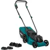 Image de Tondeuse à gazon sans fil 40V - Sans balais à charbon - 33cm   Hauteur de coupe réglable   2x batteries 2.0Ah et chargeurs inclus