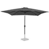 Image de Parasol inclinable 2 8x2 8m - carré   Gris - Toile UPF 50+ - Pied exclu - Rosolina
