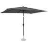 Image de Parasol inclinable 2x3m - Résistant aux UV - Gris - Housse de protection incluse - Rapallo
