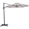 Image de Parasol déporté rond 3 mètres de diamètre   360°C pivotant   Voile Protection UV Indice 50+ - Beige - Parasol Bardolino