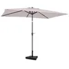 Image de Parasol Rapallo 200x300cm - Premium parasol - Beige Pied en béton inclus 20 kg