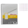 Image de Cahier - A5 (14 8 x 21cm) - Grands carreaux - 80 pages - couverture en carton - à spirale - Surdiscount