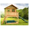 Image de Maisonnette AXI Marc avec Bac à Sable & Toboggan vert - Marron Cabane enfant en bois pour lextérieur