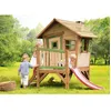 Image de Maisonnette en bois Robin avec toboggan rouge pour enfants AXI