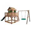 Image de AXI Liam Maison Enfant avec Bac à Sable Balançoire Nid d’Oiseau vert & Toboggan vert Aire de Jeux pour lextérieur