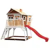 Image de Axi Crooked Max Maisonnette, Marron/blanc - Toboggan Rouge