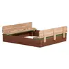 Image de Bac À Sable Axi_house Ella Xl 120x120x22cm Marron Vert Multicolor Plastique