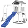 Image de Aire de jeux beach tower griseblanche, escalade, toboggan bleu