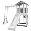 Image de Axi Beach Tower With Climbing Frame Grey/white - Toboggan Blanc