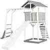 Image de Aire de jeux beach tower griseblanche, escalade, toboggan blanc