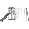Image de Axi Beach Tower With Single Swing Grey/white - Toboggan Gris