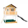 Image de Maison Enfant AXI Marc avec Bac à Sable & Toboggan gris Aire de Jeux pour lextérieur en marron & blanc