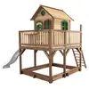 Image de Axi Classic Liam Playhouse Brown/green - Toboggan Blanc