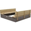 Image de Axi Ella Xl Bac À Sable Enfant Gris & Marron - 120 X 120 Cm Bac À Sable Pour Enfants En Bois Fsc Avec Couvercle & Banc