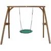 Image de Axi Portique En Bois Marron Avec Balançoire - Siège Nid Rond