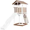 Image de Aire de jeux beach tower marronblanche - toboggan blanc