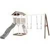 Image de Axi Beach Tower With Double Swing Brown/white - Toboggan Gris