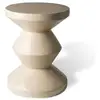 Image de Table d'appoint beige zig zag 02305603