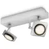 Image de - Spots Orientables Doubles Millennium Led L26 Cm - Aluminium Philips