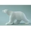 Image de Lours blanc de Pompon - H. 6 cm - résine peinte à la main