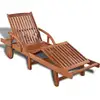 Image de Chaise Longue Bois D'acacia Solide Vidaxl