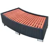 Image de vidaXL Marche Pour Spa de Jardin Noir Résine Tressée Cuve Thermale Extérieur 42700