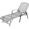 Image de Chaise Longue Acier Anthracite Vidaxl