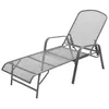 Image de vidaXL Chaise longue Acier Anthracite