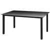 Image de vidaXL Table de jardin Noir 150 x 90 x 74 cm Aluminium et verre
