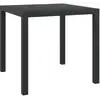 Image de Table De Jardin Noir 80 X 80 X 74 Cm Aluminium Et Wpc Vidaxl