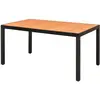 Image de Table De Jardin Marron 150 X 90 X 74 Cm Aluminium Et Wpc Vidaxl
