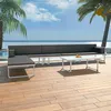 Image de Salon de jardin - vidaXL - 5 pcs - Aluminium Noir - Textilène - Extérieur Résistant