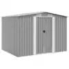 Image de Abri De Stockage Pour Jardin Métal Gris 257x205x178 Cm Vidaxl