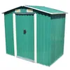 Image de vidaXL Abri de Stockage Métal Vert 204x132x186 cm Cabane Rangement Jardin 42909