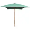 Image de Parasol Avec Poteau En Bois 200 X 300 Cm Vert Vidaxl