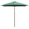 Image de Parasol Avec Poteau En Bois 270 X 270 Cm Vert Vidaxl