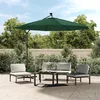 Image de Parasol Avec Éclairage Led 300 Cm Poteau En Métal Vert Vidaxl