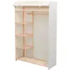 Image de Garde-robe En Tissu Et Bois De Pin 110x40x170 Cm Vidaxl