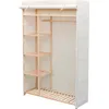 Image de vidaXL Garde-robe en tissu et bois de pin 110x40x170 cm 42976