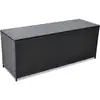 Image de Boîte De Rangement De Jardin Noir 150x50x60 Cm Résine Tressée Vidaxl