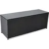 Image de Box en résine tressée - Noir - 150 x 50 x 60 cm