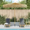 Image de vidaXL Parasol en bambou avec toit en feuille de bananier 210 cm 43160
