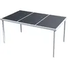 Image de Table De Jardin 150x90x74 Cm Noir Acier Vidaxl