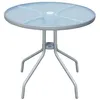 Image de vidaXL Table de bistro Gris 80x71 cm Acier