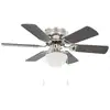 Image de Vidaxl ventilateur de plafond orné avec lumière 82 cm marron foncé 50537