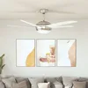 Image de vidaXL Ventilateur de plafond orné avec lampe 128 cm Blanc 50538