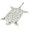 Image de vidaXL Tapis en peluche en forme de léopard 139 cm Blanc