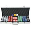 Image de Jeu De Poker Avec 500 Jetons Aluminium Vidaxl